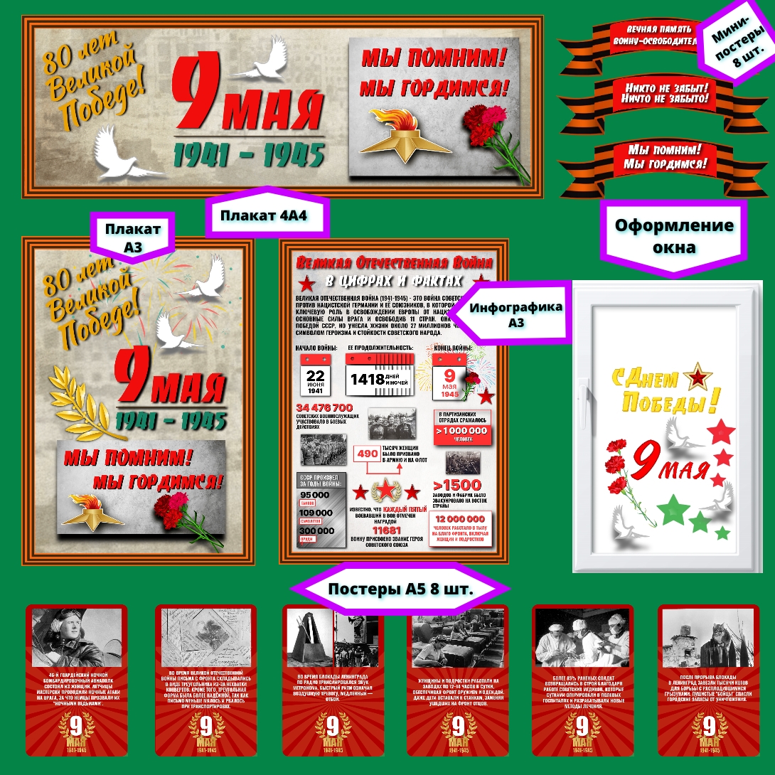 Оформление "80-тилетие Победы в Великой Отечественной войне". Разговоры о важном 1